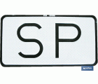 Placa SP V-9 Servicio Público