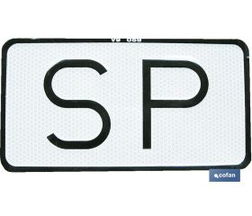 Placa SP V-9 Servicio Público