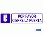 Por favor, cierre la puerta