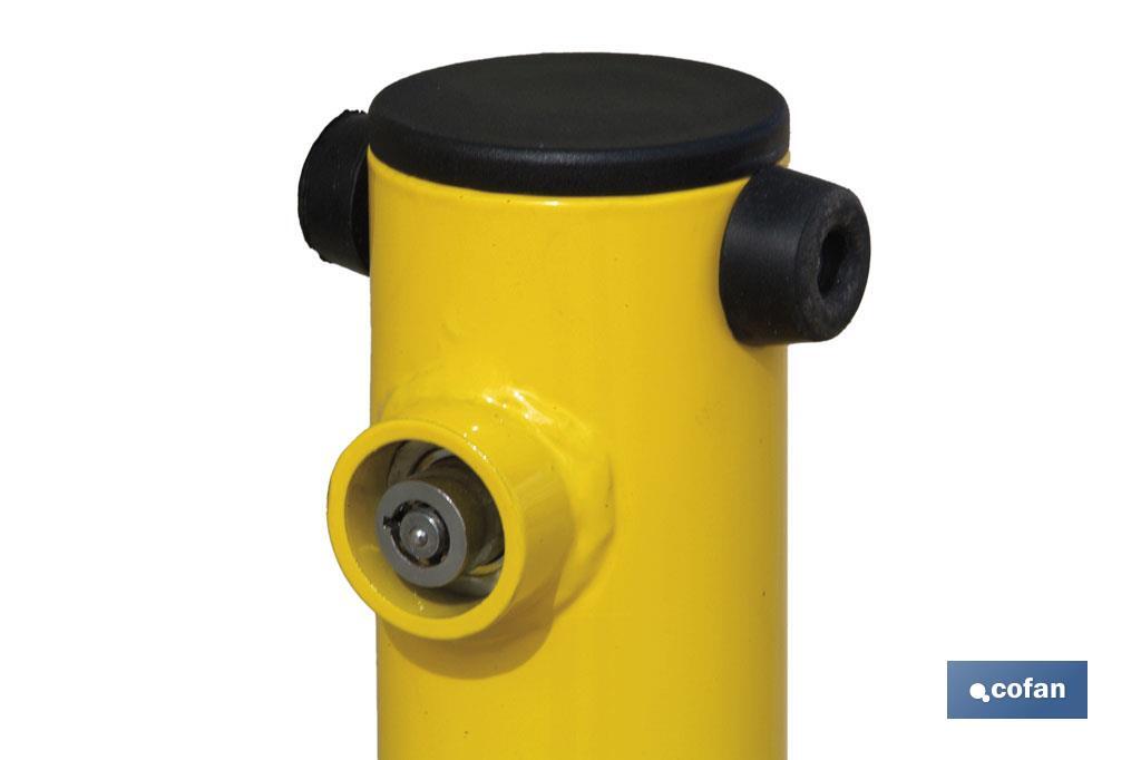 POSTE ABATIBLE PARA PARKING C/CERRADURA