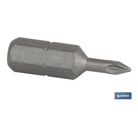 Puntas Pozidrive de atornillar en 1/4' | Con huellas desde PZ 0, PZ 1, PZ 2 y PZ 3 | Versiones de 25 y 50 mm de longitud