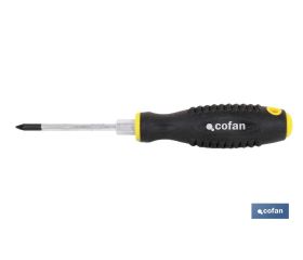 Destornillador Pozidriv con hexágono en la varilla | Modelo Comfort plus | Medidas de huella desde PZ-1 hasta PZ-3