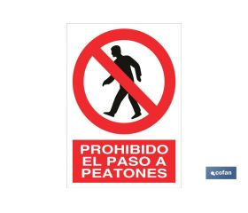 Prohibido el paso a peatones