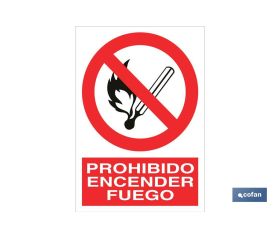Prohibido encender fuego