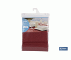 MANTEL ANTIMANCHAS RESINADO CONFECCIONADO 1,40 X 1,40 M 50 %  ALG 50 % POL GRANATE