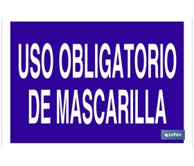 Uso obligatorio de mascarilla Texto