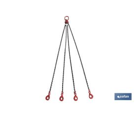 Pulpos de cadena 4 ramales. Grado 80