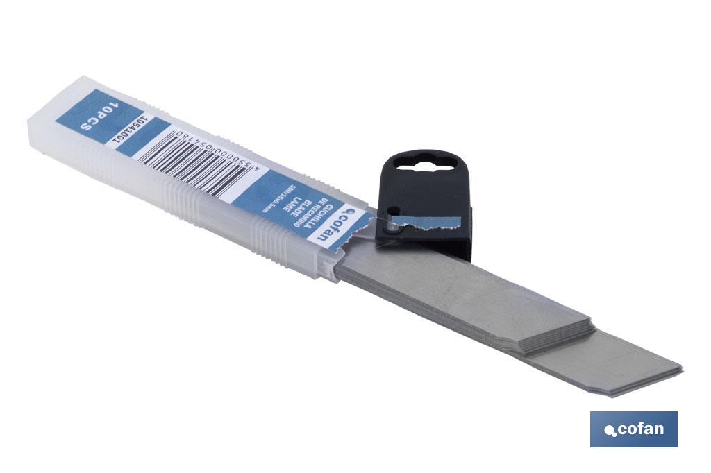 RECAMBIO 10 UDS. CUTTER INTERCAMBIABLE (18 MM)