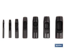 Sacabocados de golpe cilíndrico | Recomendable para materiales ligeros | Medidas del agujero: 25 mm