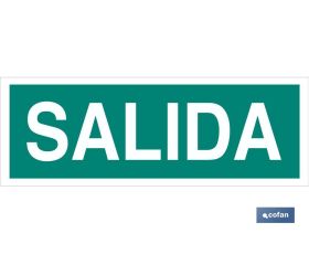 Señal Salida 400x100mm