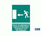 Salida de Emergencia Texto