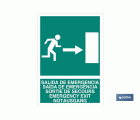 Salida de Emergencia Texto