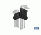 JGO 9 LLAVES ACODADAS TORX (T-10 - T-50)