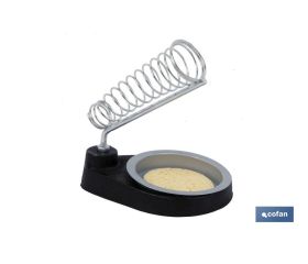 Soporte para soldar Estáño | Resorte metálico unido a la base circular | Longitud 170 mm