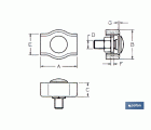 SUJETACABLES PLANO SIMPLE M-2