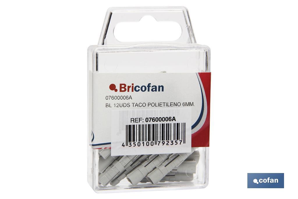 BL 22 UDS TACO POLIETILENO 4 MM.