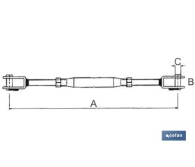 TENSOR HORQ.-HORQ. Z DIN 1480 M-12 venta unitaria
