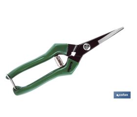 Tijeras de recolección con punta recta y longitud total de 205 mm | Especiales para jardinería