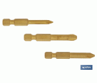 Kit de puntas de Titanio para atornillar | Contenido 3 puntas Phillips de 50 mm | Modelo 1/4 PH