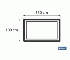 TOALLA BAÑO ROSA CLARO GR.580/M2 GAMA  FLOR 100X150cm
