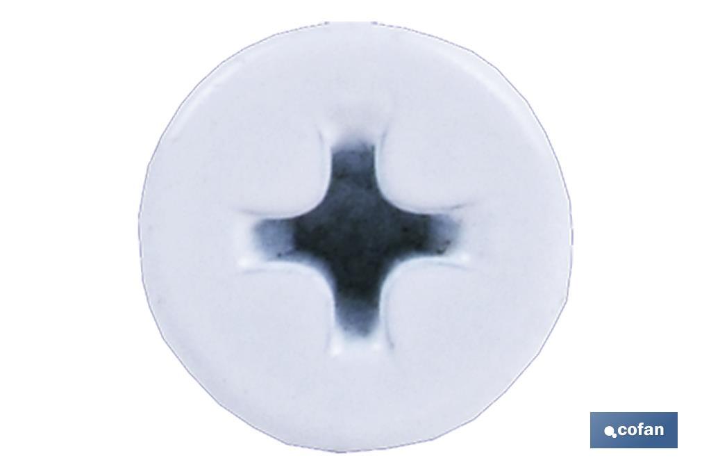 TORNILLO AUTOT. EXTRAPLANO 4,2 X 14 BLANCO