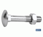 Tornillo Carrocero + tuerca de acero Zincado