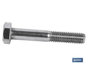 Tornillo Hexagonal Rosca Parcial Zincado