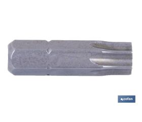 Punta para atornillador de Acero | Modelo 1/4 Torx | Longitud 25 y 50 mm