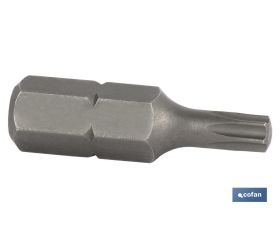 Punta Torx de atornillar de acero | Modelo 5/16 T | Longitud 30 y 75 mm