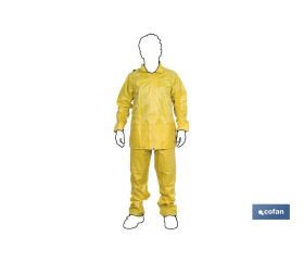 TRAJE AGUA AMARILLO POLIESTER/PVC TALLA L