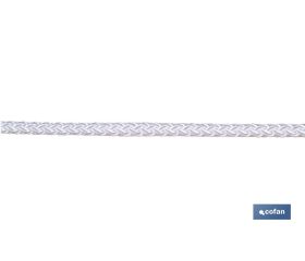 CUERDA TRENZADA DE POLIESTER 6 MM 200 MTS BCO