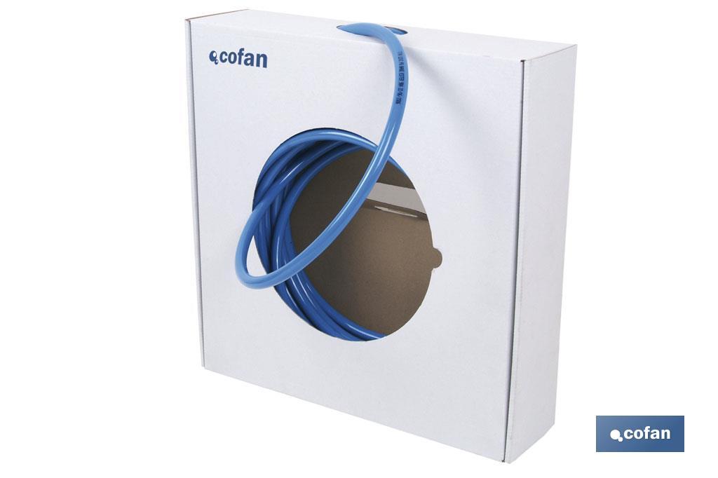 CAJA 25MT TUBO POLIURETANO AZUL 3X5