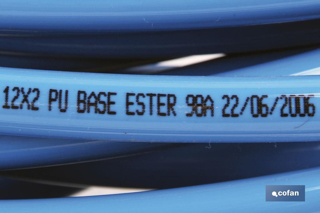 CAJA 25MT TUBO POLIURETANO AZUL 3X5