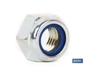 Tuerca Hex. C.8 Autoblocante whitworth Zincado
