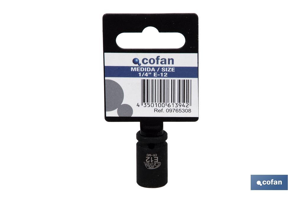 VASO IMPACTO 1/4 TORX E-4