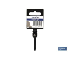 VASO IMPACTO 1/4 TORX MACHO T-5