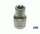 Llave de vaso torx hembra de 1/4 | Fabricada en acero al cromo vanadio | Medida de la llave: E-11