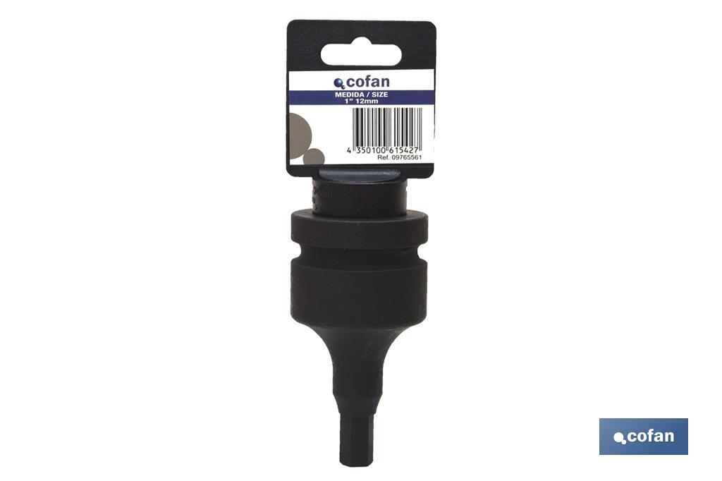 VASO IMPACTO 1 HEXAG. MACHO 10 MM