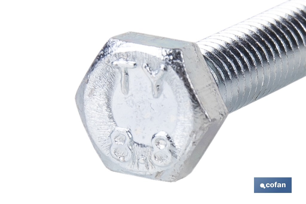 DIN-933 C-8.8 M-4 X 10 Z