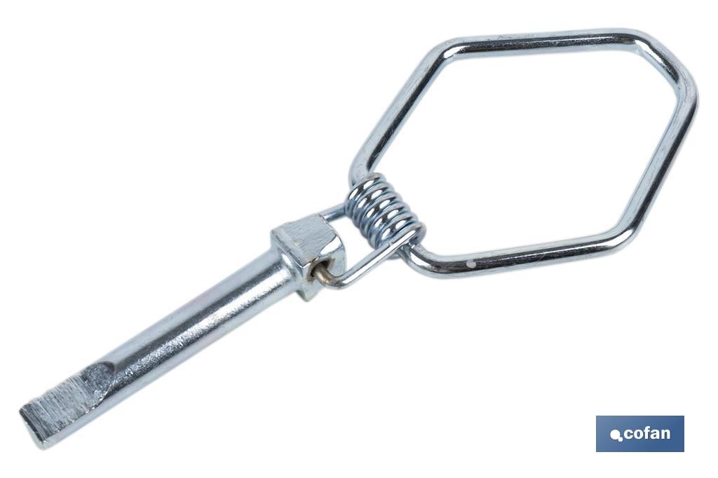 PASADOR DE ANILLA DE SEGURIDAD Ø8,5 MM