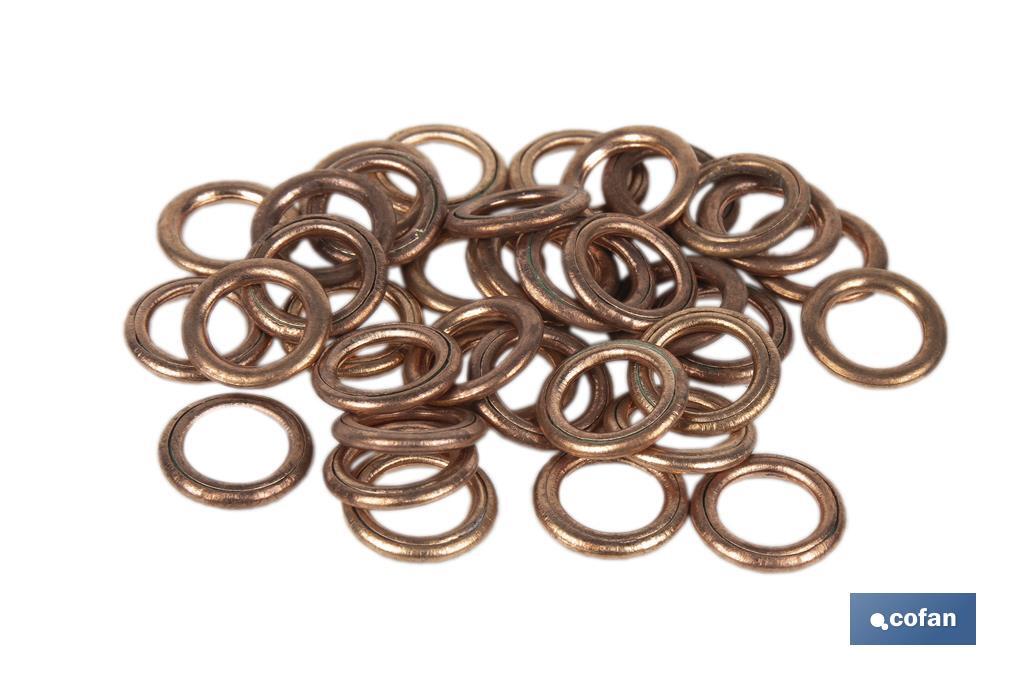 ARANDELA DE COBRE PARA TAPON CARTER 8X14