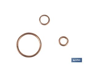 ARANDELA DE COBRE PARA TAPON CARTER 8X14