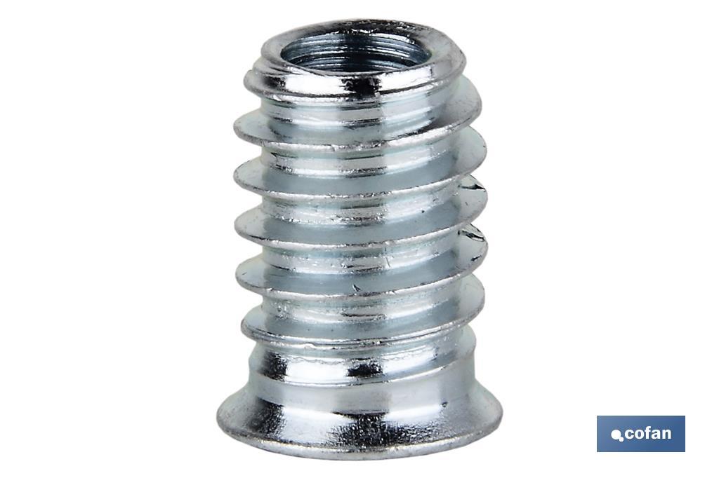 TUERCA EMBUTIDA HIERRO ZINCADA 06X13