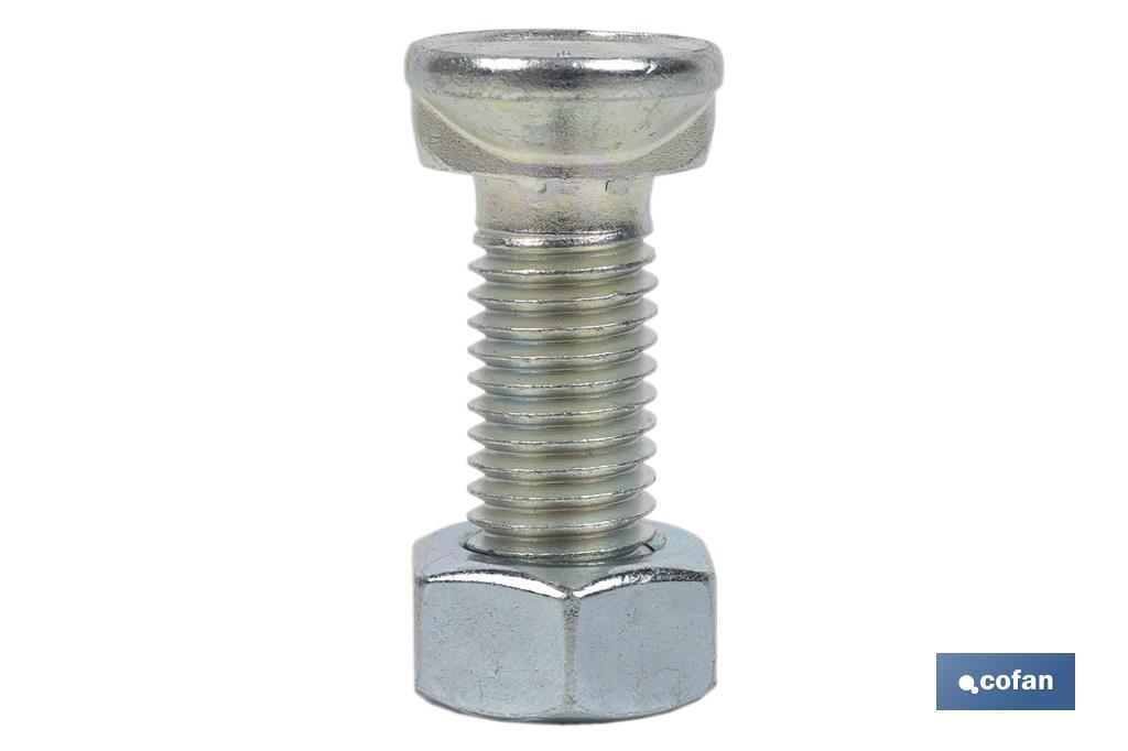 TORNILLO DOS PRISIONEROS C-8.8 M-12X35 ZINCADO