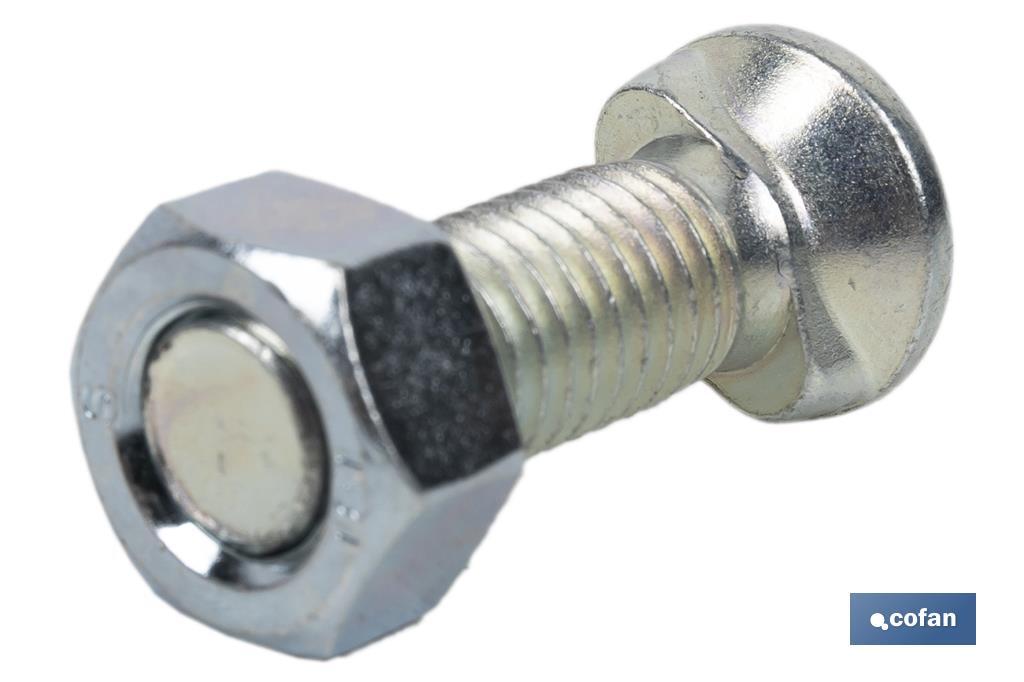 TORNILLO DOS PRISIONEROS C-8.8 M-12X35 ZINCADO