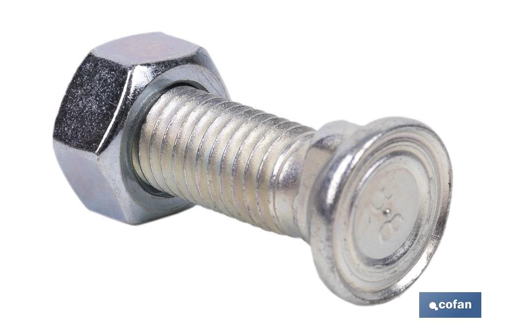 TORNILLO DOS PRISIONEROS C-8.8 M-12X35 ZINCADO