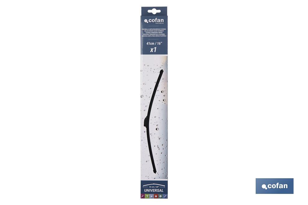 ESCOBILLA LIMPIAPARABRISAS FLEXIBLE 16” 41CM