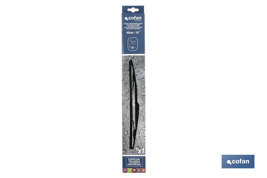 ESCOBILLA LIMPIAPARABRISAS TRASERA 12”, 30 CM