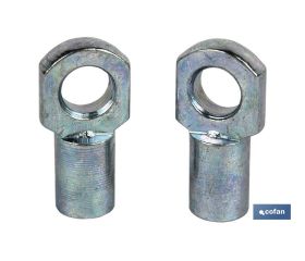Accesorio ojal muelle neumático de 8 mm 2 uds