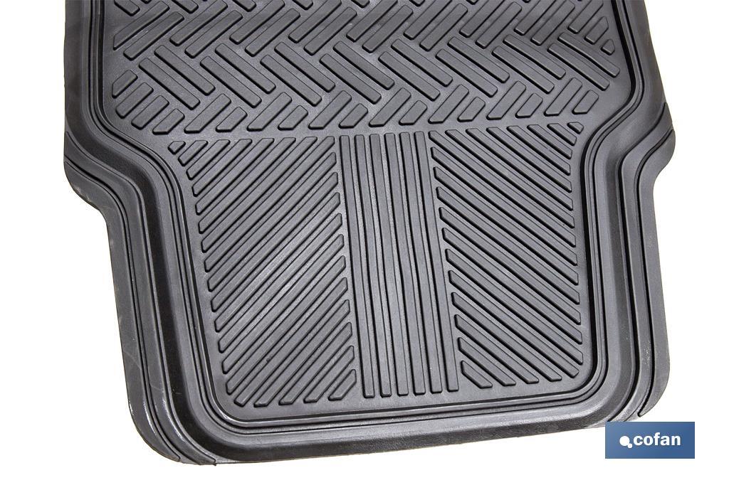 JUEGO DE ALFOMBRILLAS DE PVC PARA AUTOMÓVIL 4 UDS.